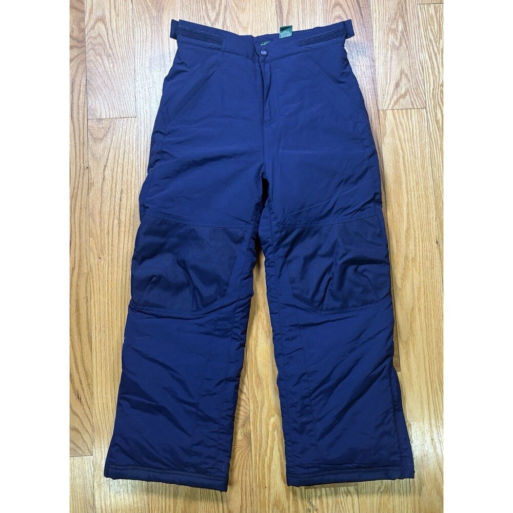 Vintage LL BEAN Thinsulate Nylon Insulated Snow Ski Pants Women Size 10 Blue